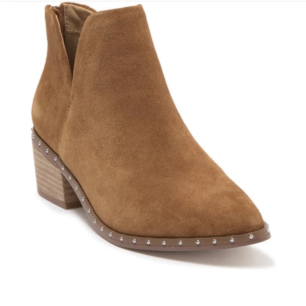 Steve Madden Womens Booties Suede Pointed Toe Studded - 7.5 - Great Condition